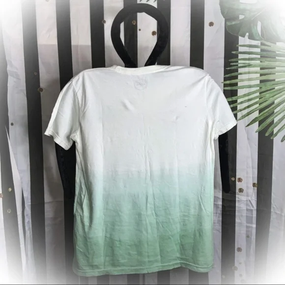 NWOT ORIGINAL PAPERBACKS MENS MINT GREEN OMBRÉ RELAXED TEE SIZE SMALL - Picture 5 of 5